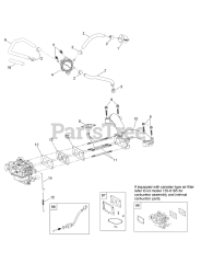 Toro 74874 (X 4850) - Toro 48" Titan Zero-Turn Mower (SN: 400000000 - 409239999) Fuel System Assembly