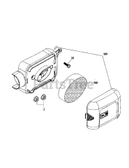 MTD 1P65BU - MTD Engine 1P65BU Air Cleaner