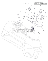 Gravely 992292 (Pro-Turn 260) - Gravely Pro-Turn 60" Zero-Turn Mower, Yamaha EFI (SN: 062000 - 069999) Control Panel - Yamaha EFI