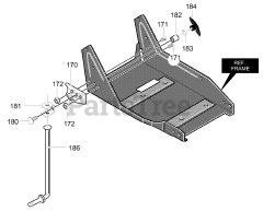 Murray 13052x10A - Murray Edger (2000) Curb Hop Mount Assembly