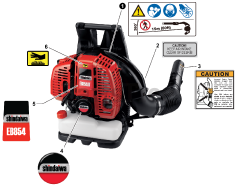 Shindaiwa EB 854 RT - Shindaiwa Backpack Blower (SN: P43514001001 - P43514999999)