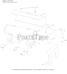 Kohler CV752-3000 - Kohler Command PRO Engine, Basic Version, 27hp, 20.1kW 11 Exhaust
