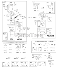 Briggs & Stratton 33M677-0122-B1 - Briggs & Stratton Vertical Engine Carburetor, Fuel Supply, Kit-Carburetor Overhaul