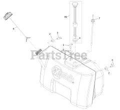 Exmark VTS651KA484 - Exmark 48" Vantage S-Series Stand-On Mower, Kawasaki FX651V (SN: 313000000 - 313999999) (2013) Fuel Tank Assembly No. 116-4577