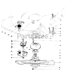 Toro 10502 - Toro 21" Rear Bagging Walk-Behind Mower (SN: 001000001 - 001999999) (1981) Blade Brake Clutch Assembly