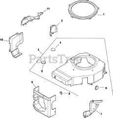 Kohler CV15-41535 - Kohler Command PRO Engine, Made for MTD, 15hp, 11.2kW Blower Housing &amp; Baffles 6-27-85