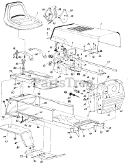 MTD 136-724-000 - MTD Lawn Tractor (1986)