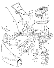 Lawn-Boy 5501 - Lawn-Boy Walk-Behind Mower (SN: 300000001 - 399999999) (1973) Model 7082, 21" Special Without Grasscatcher-Push, Model 7022, 21" Special-Push With Grasscatcher, Model 5022, 19" Special-Push Wi