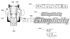 Simplicity 5901742 - Simplicity Contender XT 48" Zero-Turn Mower, 24hp Briggs & Stratton