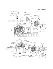 Kawasaki FS600V-AS16 - Kawasaki Engine CYLINDER/CRANKCASE