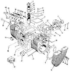 Toro R1-24OE02 (724-Z) - Toro Garden Tractor (SN: 010000001 - 019999999) (1991) Engine Cylinder Block