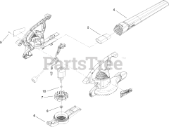 Toro 51574 - Toro Rake and Vac Blower Vacuum (SN: 270000001 - 270999999) (2007) Housing and Motor Assembly