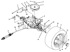 Toro 70080 (10-32) - Toro Recycler Rear-Engine Riding Mower (SN: 069000001 - 069999999) (1996)