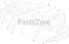 Toro 30938 - Toro 48" Walk-Behind Mower, Fixed Deck, Pistol Grip, Hydro Drive (SN: 314000001 - 314999999) (2014) DECK DECAL ASSEMBLY NO. 110-4909