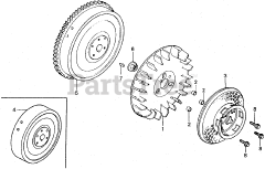 Honda ES3500 K1 A (ES3500) - Honda Generator, Made in Japan (SN: ES3500-1100014 - ES3500-1129443) FLYWHEEL