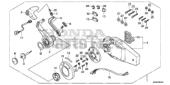 Honda BF250 A XXCA (BBJJ) - Honda Marine Engine, Made in Japan (SN: BBJJ-8000001 - BBJJ-9999999) REMOTE CONTROL (FLUSH MOUNT TYPE) (R.)
