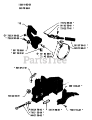 Husqvarna 45 - Husqvarna Chainsaw (1988-02) Chain Brake Assembly
