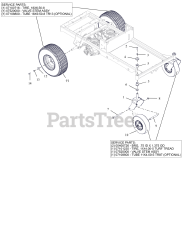 Gravely 915288 (ZT 34) - Gravely 34" Zero-Turn Mower, 18hp Kawasaki FR (SN: 000101 & Above)