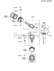 Kawasaki FX730V-BS40 - Kawasaki Engine PISTON/CRANKSHAFT