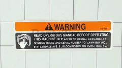 Toro 92-4981 Decal - Warning