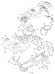 Murray MS 18542 (96044000800) - Murray 42" Lawn Tractor (2013)