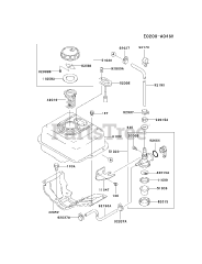 Kawasaki FE120D-AS03 - Kawasaki Engine FUEL-TANK/FUEL-VALVE