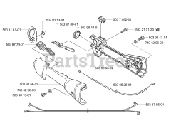 Husqvarna 325 EX - Husqvarna Handheld Edger, E-TECH 2 (2001-01) Throttle