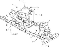 Murray 13B326JC758 - Murray Lawn Tractor (2016) Frame