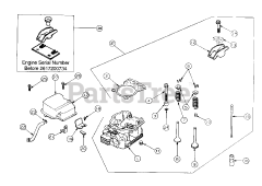 Cub Cadet 2135 (13A-214F100) - Cub Cadet Garden Tractor (SN: 326006 & Above) Cylinder Head, Valve and Breather
