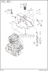 Subaru Robin DY272DS4020 (DY27-2) - Subaru Robin Engine, Diesel 601 Fuel &amp; Lubricant