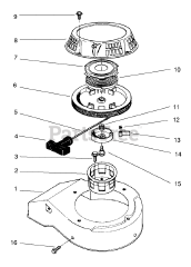 Toro 22026 - Toro Walk-Behind Mower (SN: 099000001 - 099999999) (1999) Recoil Assembly