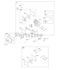 Briggs & Stratton 121Q02-0129-F1 - Briggs & Stratton Vertical Engine Cylinder Head, Gasket Set-Valves, Valves