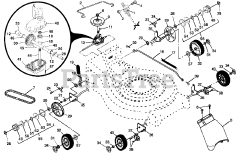Poulan Pro PR 7R21 C - Poulan Pro Walk-Behind Mower (2004-03)
