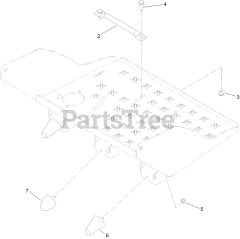 Toro 39514 - Toro 24" Stand-On Aerator (SN: 415300000 - 416399999) Platform Assembly No. 126-9883