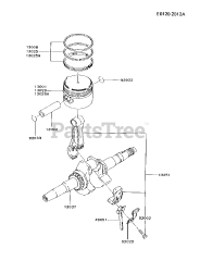 Kawasaki FA076D-DS05 - Kawasaki Engine PISTON/CRANKSHAFT