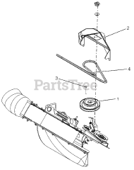 Gravely 891008 - Gravely Peco 2-Bag Bagger (SN: 000101 - 001999)