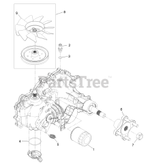 Exmark PNS720KC523 - Exmark 52" Pioneer S-Series Zero-Turn Mower, Kohler ZT720 (SN: 314000000 - 314999999) (2014) Transaxle Assembly