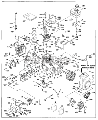 Tecumseh HS50-67002F - Tecumseh Engine Engine Parts List #1