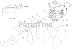 Toro 38644 (1028 OXE) - Toro 28" Power Max Snow Thrower (SN: 312003430 - 312999999) (2012) Engine Assembly