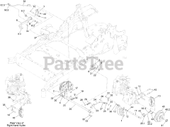 Toro 74925 TE (6000) - Toro 152cm Z Master Zero-Turn Mower, Side-Discharge Deck (SN: 404320000 - 999999999) Park Brake Assembly