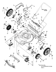 Murray EMP 22675 HW (7800865) - Murray 22" High Wheel Walk-Behind Mower, 6.75hp (2011)