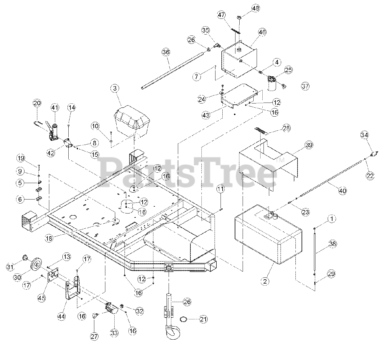 Bear Cat CH 911 DH - Bear Cat 9" Chipper, 1.1 L Diesel Kubota (SN: 5VJAA0000DW000001 - 5VJAA0010FW004657) Frame (Part 2)