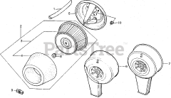 Honda ES3500 K1 A (ES3500) - Honda Generator, Made in Japan (SN: ES3500-1100014 - ES3500-1129443) AIR CLEANER