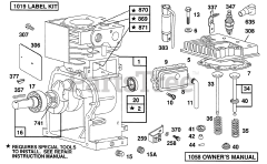 Briggs & Stratton 82352-0134-01 - Briggs & Stratton Horizontal Engine Cylinder,Cylinder Head