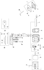 Kohler CV22-75500 - Kohler Command PRO Engine, Basic Version, 23hp, 17.2kW Head/Valve/Breather 4-24-333