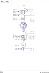 Subaru Robin EX300D52011 (EX30) - Subaru Robin Engine 640 Carburetor