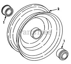 Cub Cadet 1100 (2050590U) - Cub Cadet Garden Tractor Front Wheels