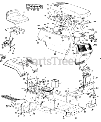 MTD 130-684G - MTD Lawn Tractor (1990)