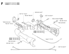 Husqvarna HA 850 - Husqvarna Hedge Trimmer Attachment (SN: 20070100001 - 20090900000) THROTTLE CONTROLS