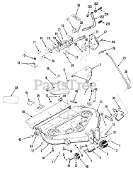 Toro 35-36RL03 - Toro 36" Rear-Discharge Mower Deck (SN: 010000001 - 019999999) (1991)